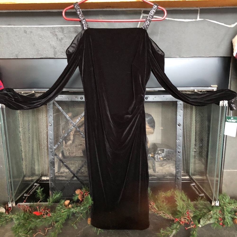 Black Velvet Dress Ralph Lauren NWT